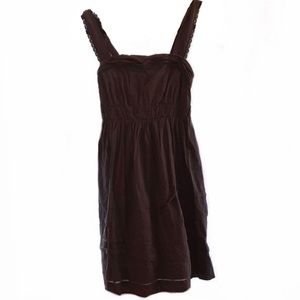 Anthropology Mauve Ruffled Gray Cocktail Dress